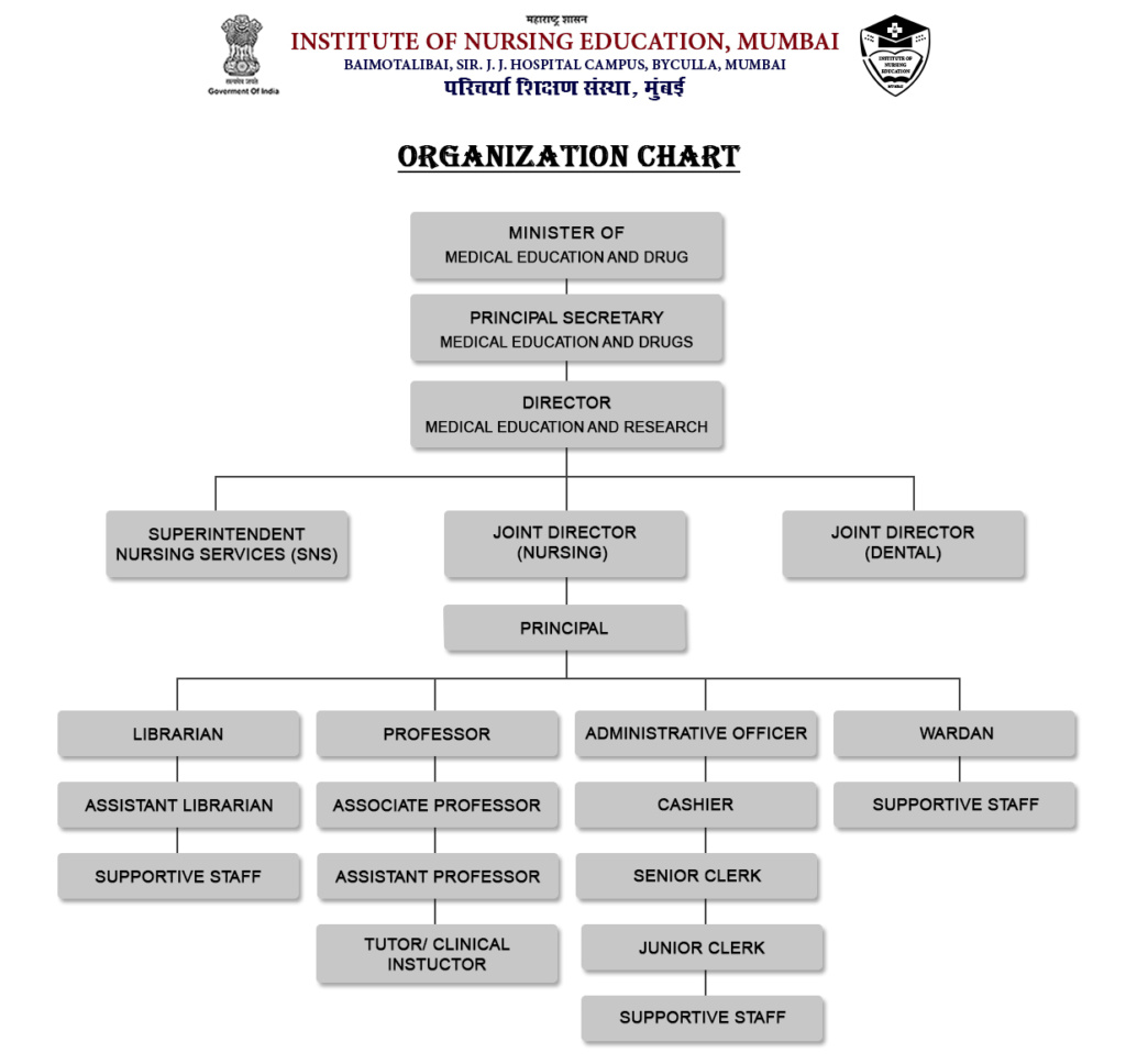 Organization Chart Institute of Nursing Education, Mumbai